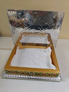 Peacock Silver And Bronze Meenakari Box