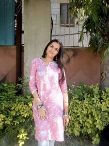 Pink Printed Kurta