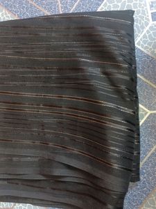 Black Saree With Blouse Kapda