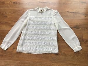 Next Ladies Cream, Long Sleeved Blouse