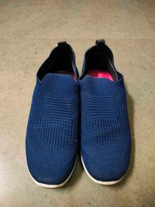 Comfortable Blue Slip-On Shoes