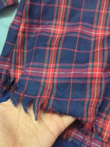Women Checkerd Red Shirt