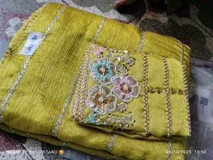 Saree with handwork Blouse