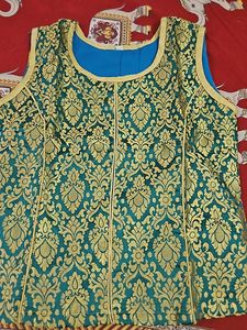 Banarasi Silk Blouse  With Sleeves