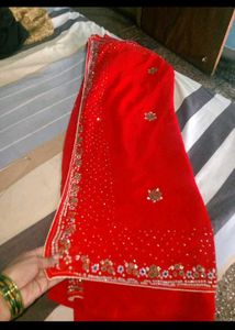 red saree