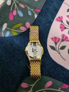 Clasico Brand New Stainless Steel Watch - Golden
