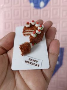 Handmade Miniature Cake Keychain