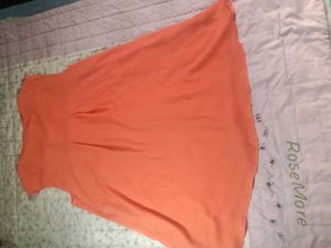 Orange Sleeveless Top