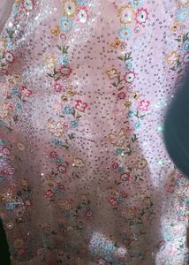 Elegant Pink Floral Lehenga