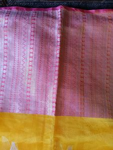 Elegant Yellow Cotton Saree