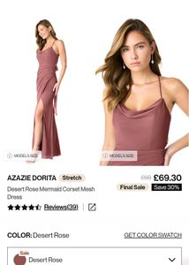 Elegant Burgundy Maxi Azazie Dress(A6)