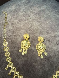 One Gram Gold Polish Necklace Set