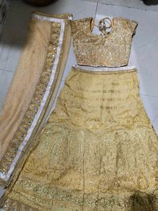 Golden Lehenga Choli Set