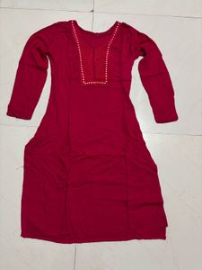 Rani colour kurta