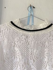 Lace Top with Bow