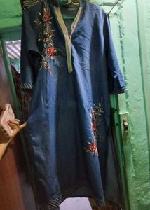 Denim Kurta