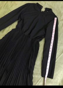 Black Pleated Dress