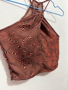 Trendy Halter Crop Top (s)