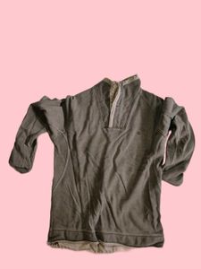 Vintage Gray Pullover Sweatshirt