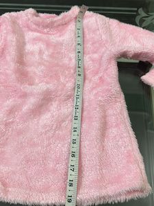 Pink Fur Top For Girls