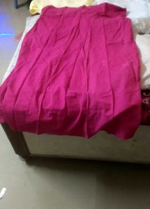 Pink Pleated Skirt Petticoat