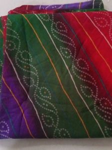 Colorful Bandhani saree