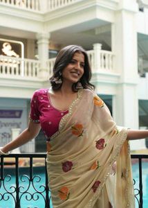 Elegant Black Saree with Embroidery