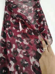 Elegant Floral Print Scarf