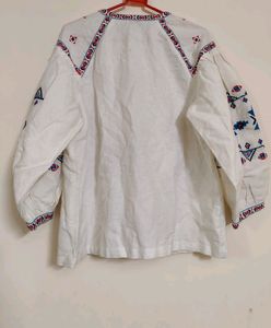 Loft hand-embroidered White Top (Women&#39;s)