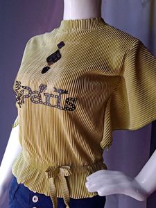 Yellow Striped Top
