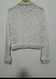 Lace Bomber Jacket