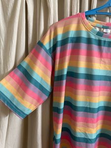 Size L - colourful T-shirt dress