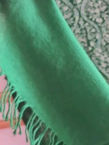 Elegant Green Ethnic woolen stole