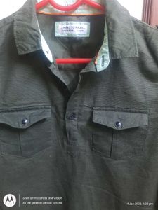 Olive Green Kids Shirt