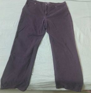 Vintage Dark Wash Corduroy Wide Leg Pants