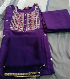Elegant Purple Kurta Set