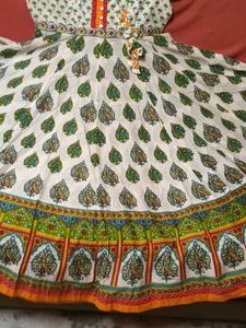 FullFlare AnarkaliKurti with a BeautifulBoho Prin