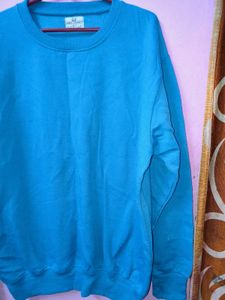Turquoise Pullover Sweatshirt