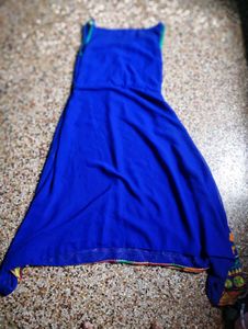 Blue Embroidered Dress