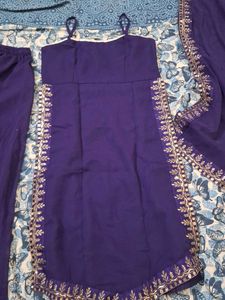 Elegant Purple Kurta Set