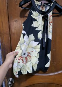 Halterneck Floral Top