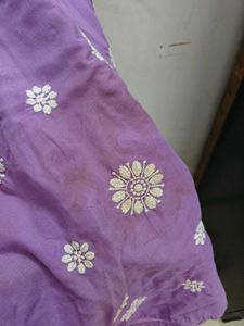 Lavender Chikankari Kurti
