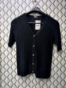 New With Tag Zara Korean Cute Knit Cardigan