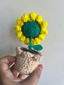 Crochet Sunflower Decor