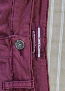 Maroon Casual Shorts
