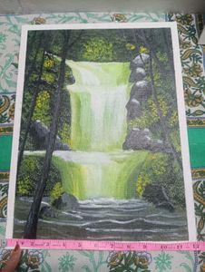 Soothing Waterfall Artwork Painting Decor
