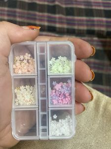 Pastel Flower Nail Art Charms
