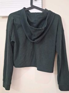 💚Trendy Dark Green Waffle Knit Hoodie💚