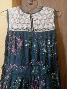 Grey Multicolour Flare Frock
