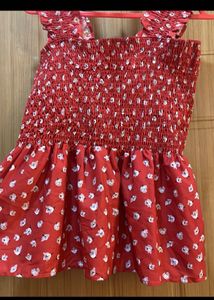 Red Floral Top